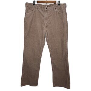 Vintage Sears Roebuck 70's Mens 42x30 Corduroy 5 Pocket Flare Pants Beige‎ USA